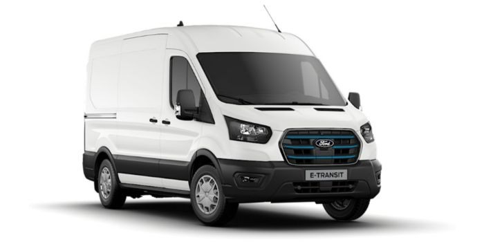 Ford e-transit e 350 l2h2 trend 75kwh 184ch Blanc Glacier